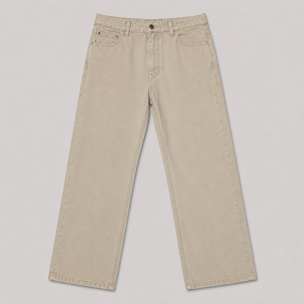 Levi's 505 Regular Fit Jeans Men's 36x34 Beige Straight Leg Denim Pants